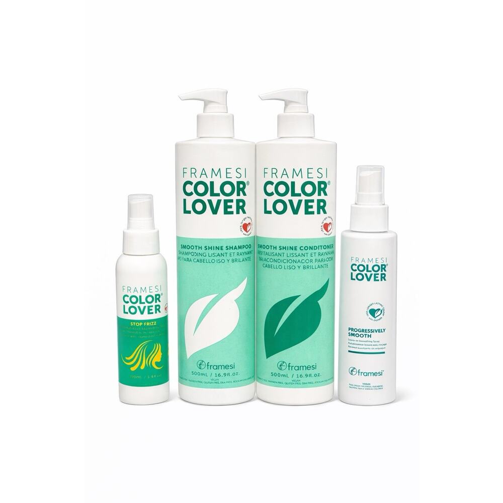 Framesi Color Lover Smooth Shine Shampoo Conditioner & Styling Set